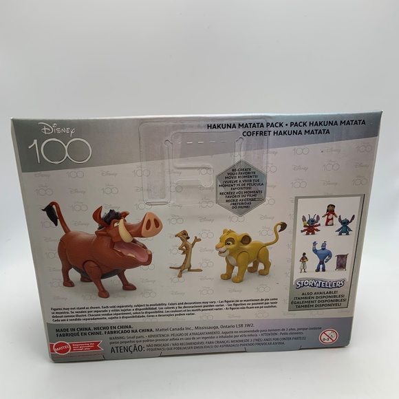 Disney 100 Storytellers Lion King Hakuna Matata Pack Action Figure Set Mattel - Picture 5 of 12